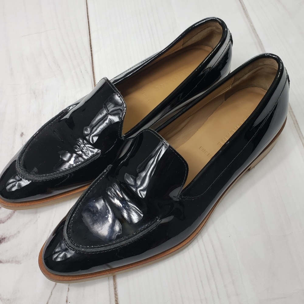 Everlane Black Patent Leather Loafers